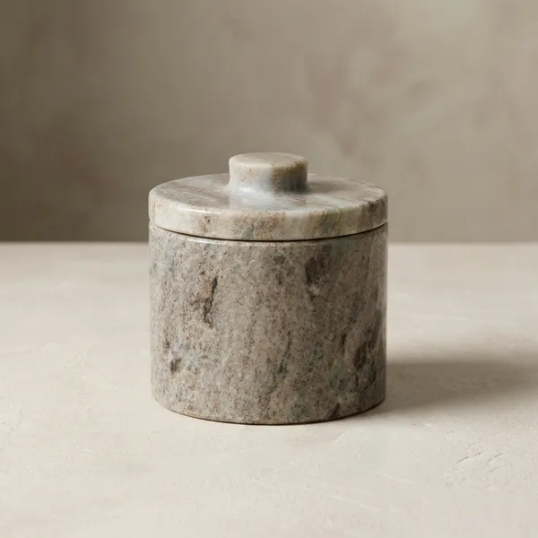 Grey_Marble_Stone_Canister_With_Lid_Decorative_Storage_Jar
