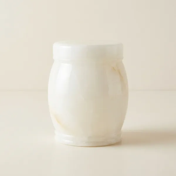 White_Marble_Finish_Decorative_Storage_Jar