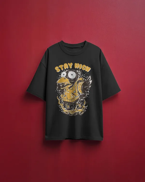 Men_Stay_High_Oversized_T_Shirt_Black