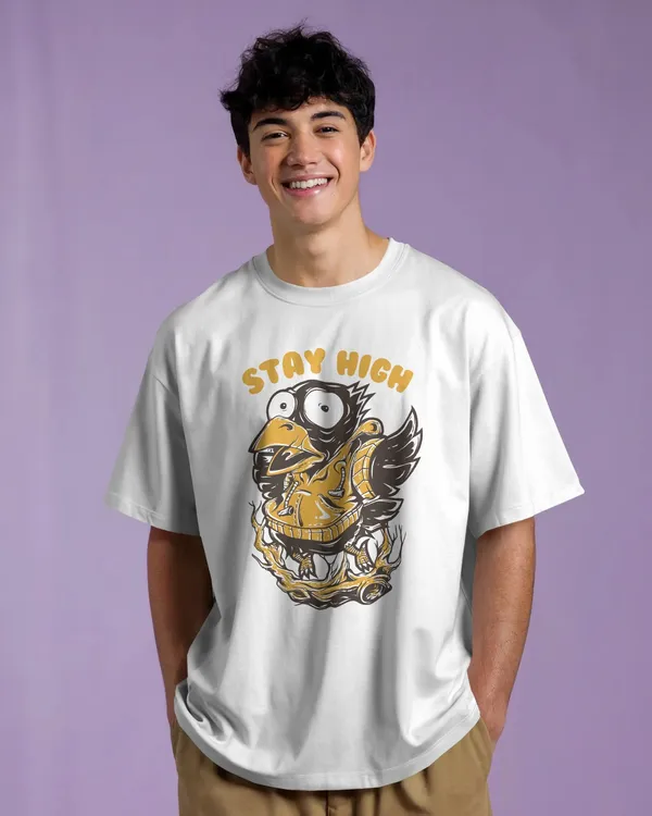 Men_Stay_High_Oversized_T_Shirt_White