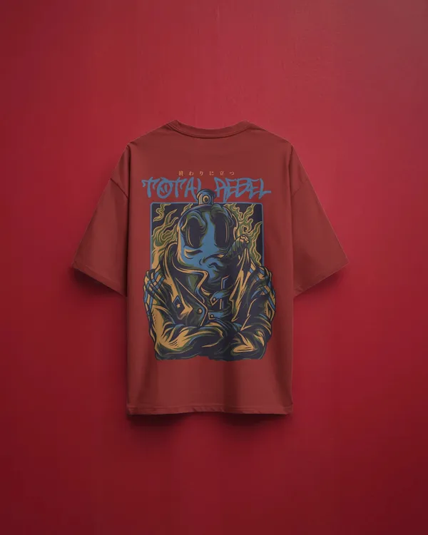 Men_Total_Rebel_Oversized_T_Shirt_Dark_Red