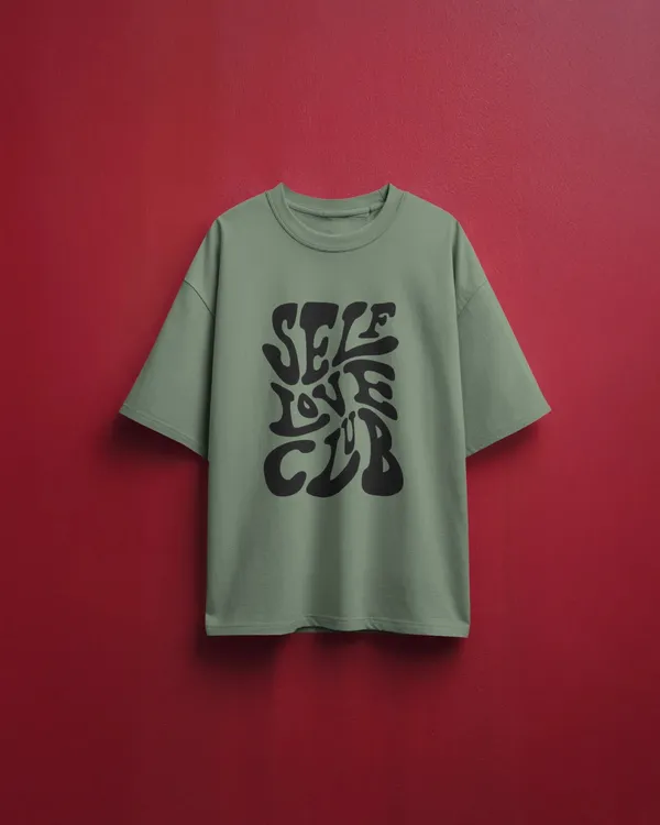 Men_Self_Love_Club_Oversized_T_Shirt_Olive_Green