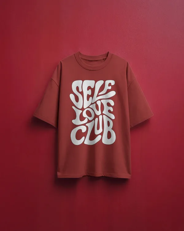 Men_Self_Love_Club_Oversized_T_Shirt_Dark_Red