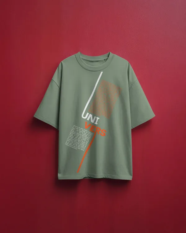 Men_Universe_Typographic_Oversized_T_Shirt_Olive_Green