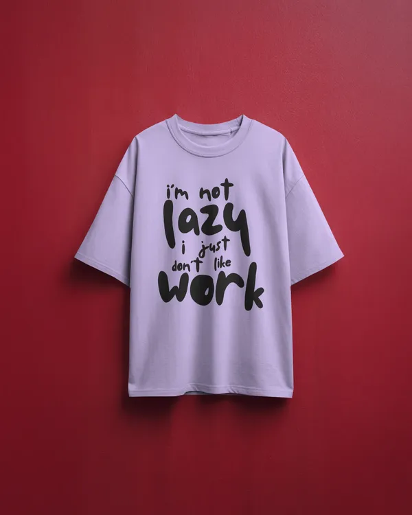 Men_Lazy_To_Work_Typographic_Oversized_Tshirt_Lavender