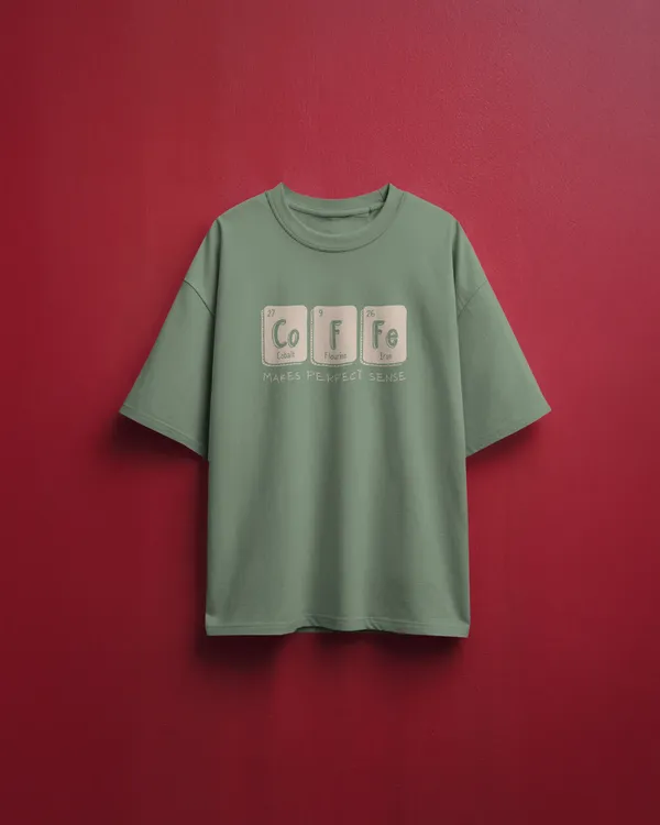 Men_Coffee_Oversized_Tshirt_Olive_Green
