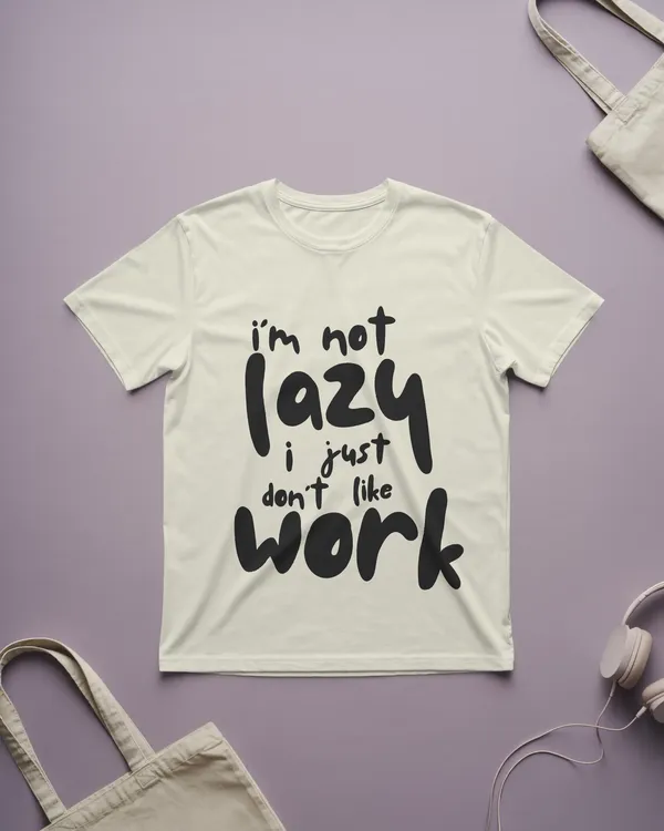 Men_Lazy_To_Work_Typographic_Oversized_Tshirt_Cream