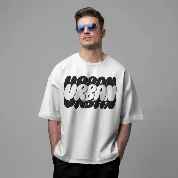 Men_Urban_Typographic_Oversized_Tshirt_White