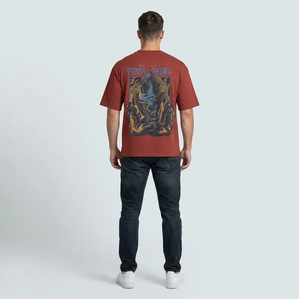 Men_Total_Rebel_Oversized_T_Shirt_Dark_Red