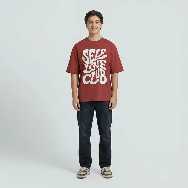 Men_Self_Love_Club_Oversized_T_Shirt_Dark_Red