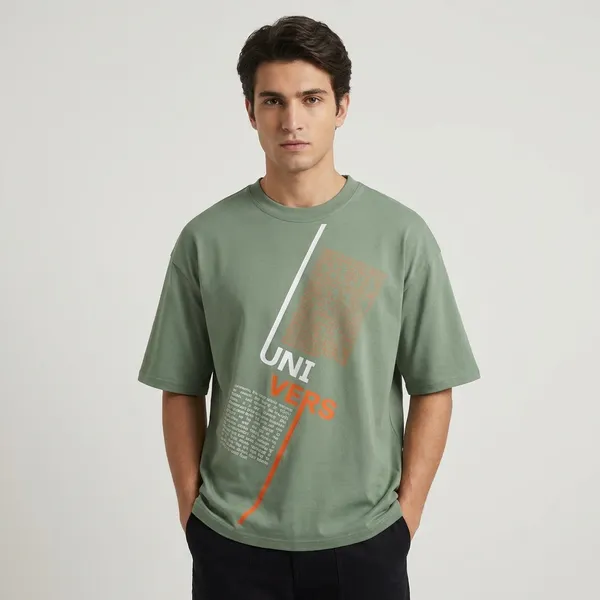 Men_Universe_Typographic_Oversized_T_Shirt_Olive_Green