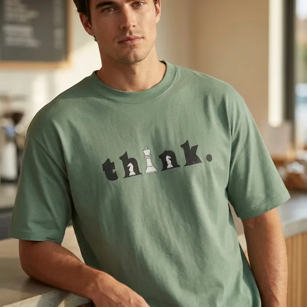 Men_Think_Typographic_Oversized_Tshirt_Olive_Green