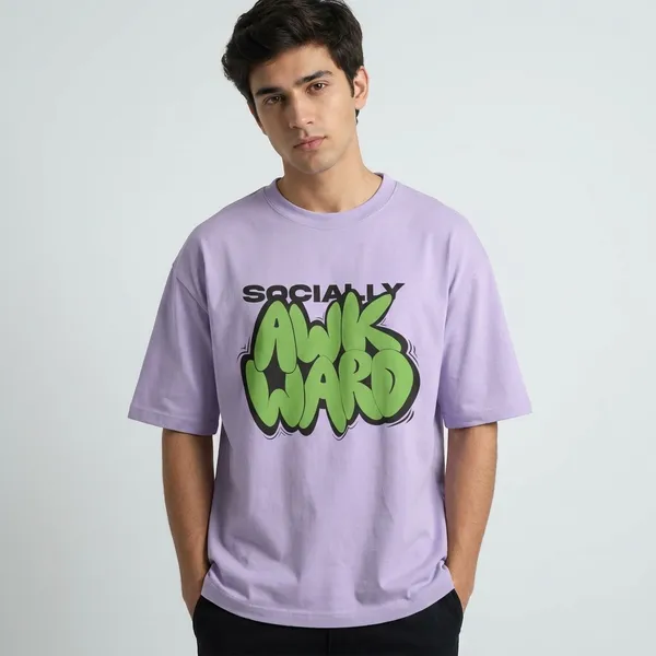 Men_Socially_Awkward_Typographic_Oversized_Tshirt_Lavender