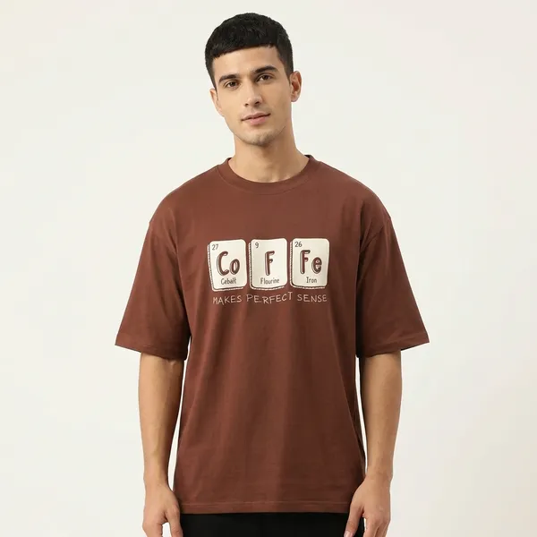 Men_Coffee_Oversized_Tshirt_Dark_Red