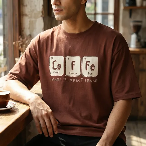 Men_Coffee_Oversized_Tshirt_Dark_Red