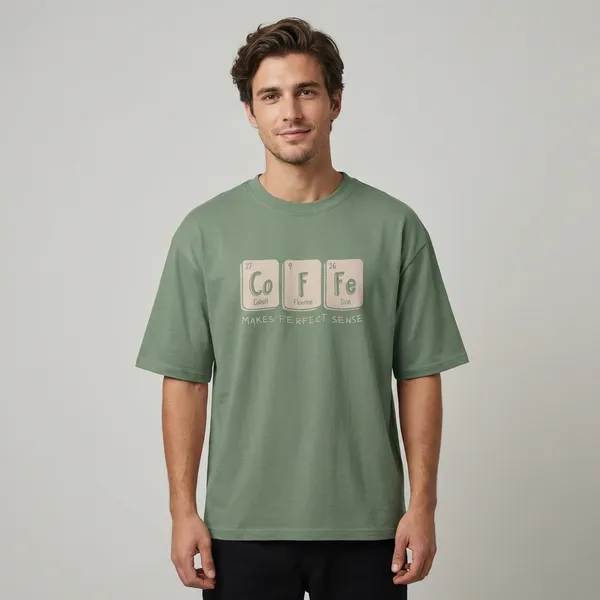 Men_Coffee_Oversized_Tshirt_Olive_Green
