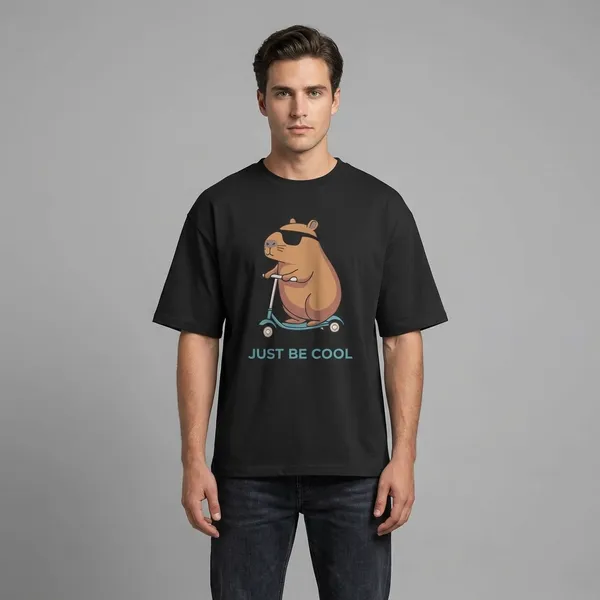 Men_Be_Cool_Backprint_Oversized_Tshirt_Black