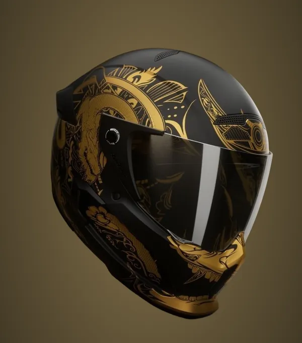 Premium_Full-Face_Motorcycle_Helmet_With_Golden_Dragon_Design_-_Dot_Certified