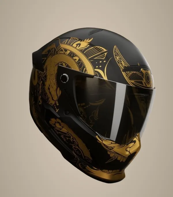 Premium_Full-Face_Motorcycle_Helmet_With_Golden_Dragon_Design_-_Dot_Certified