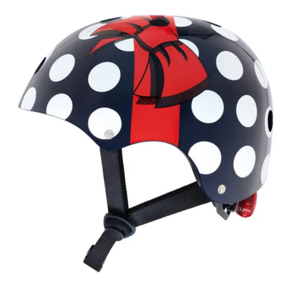 Polka_Dot_Bow_Design_Kids_Cycling_Helmet_-_Black_With_Red_Bow_And_White_Dots