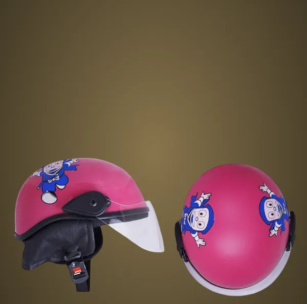 Ninja_Hattori_Pink_Kids_Bike_Helmet_With_Visor