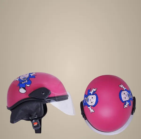 Ninja_Hattori_Pink_Kids_Bike_Helmet_With_Visor