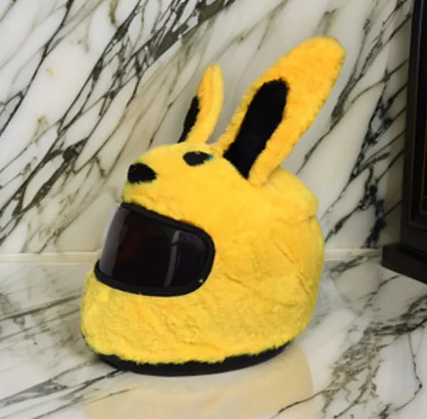 Cute_Yellow_Bunny_Ears_Plush_Slippers
