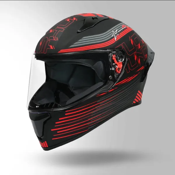 Stylish_Black_And_Red_Racing_Helmet_With_Aerodynamic_Design