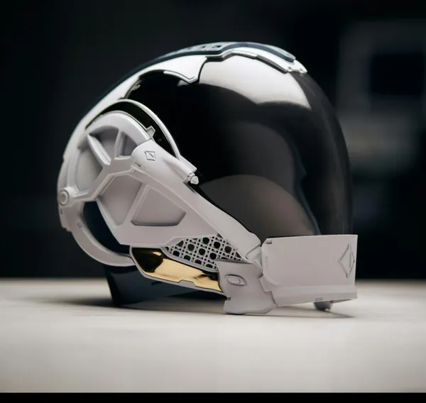 Futuristic_Motorcycle_Helmet_With_Sleek_Black_And_White_Design