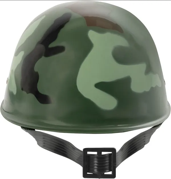 Army_Green_Camouflage_Printed_Kids_Helmet_With_Adjustable_Strap