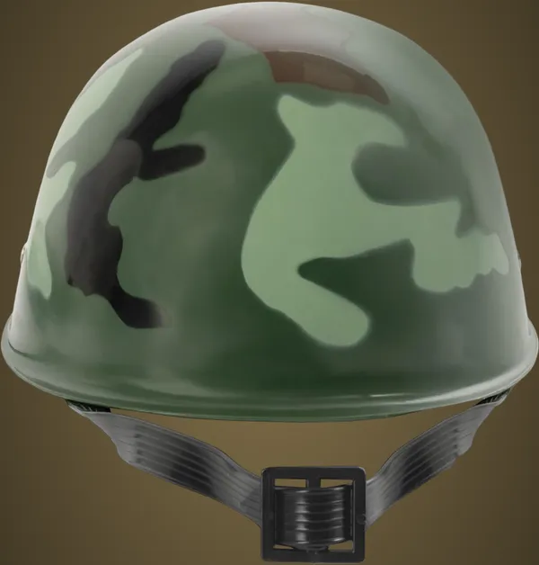 Army_Green_Camouflage_Printed_Kids_Helmet_With_Adjustable_Strap