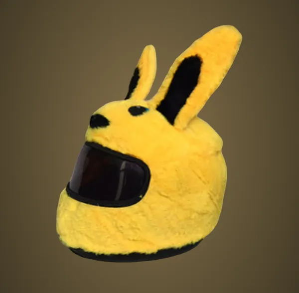 Cute_Yellow_Bunny_Ears_Plush_Slippers