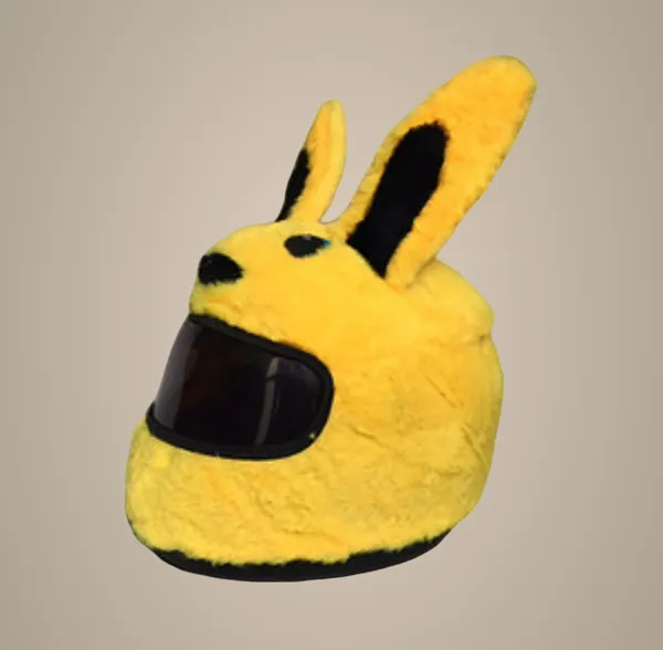 Cute_Yellow_Bunny_Ears_Plush_Slippers