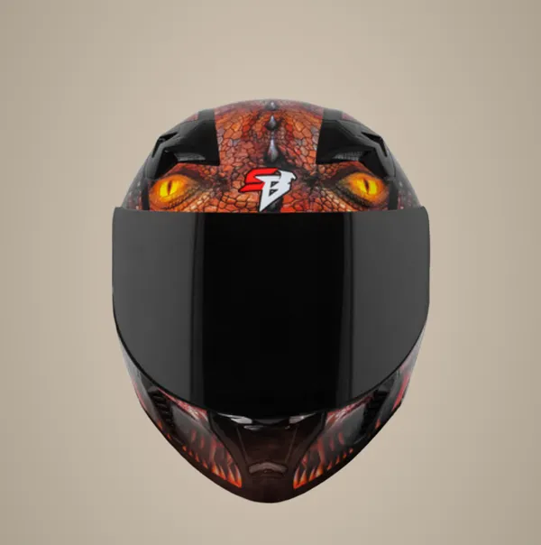 Dragon_Themed_Full_Face_Motorcycle_Helmet_With_Yellow_Eyes_Design