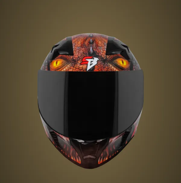 Dragon_Themed_Full_Face_Motorcycle_Helmet_With_Yellow_Eyes_Design