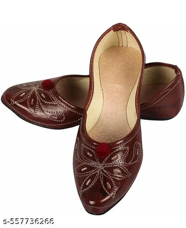 Brown_Synthetic_Leather_Jutti_For_Women