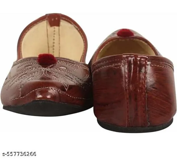 Brown_Synthetic_Leather_Jutti_For_Women