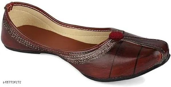 Brown_Synthetic_Leather_Jutti_For_Women