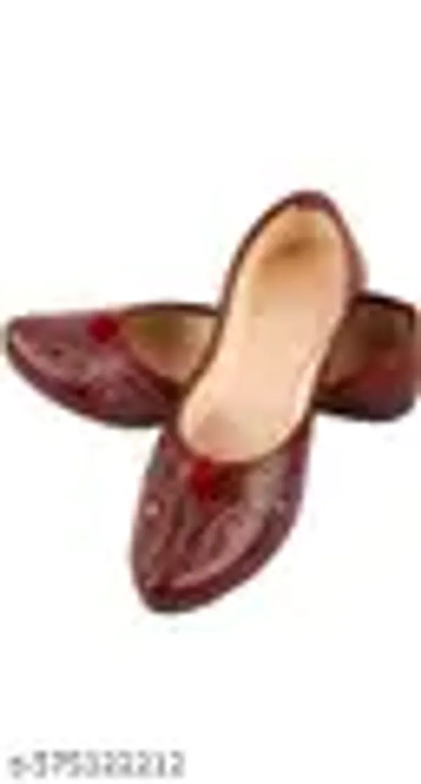 Maroon_Synthetic_Leather_Jutti_For_Women