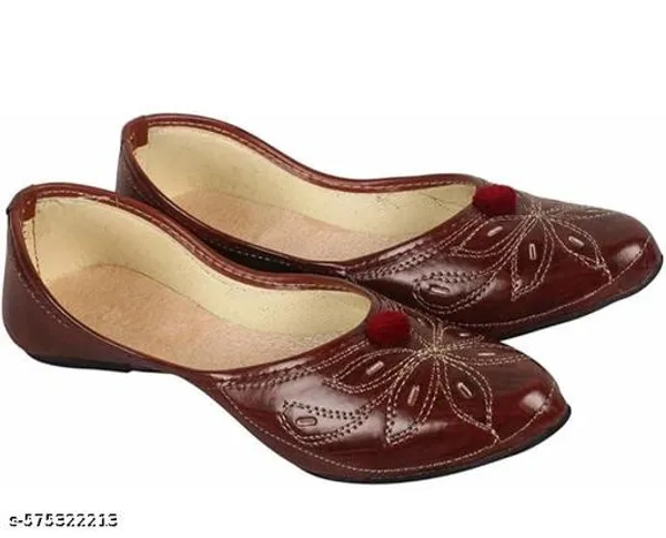 Maroon_Synthetic_Leather_Jutti_For_Women