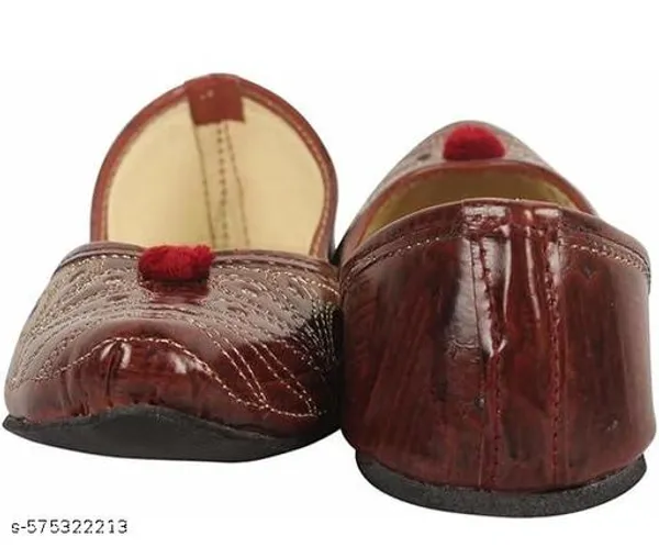 Maroon_Synthetic_Leather_Jutti_For_Women