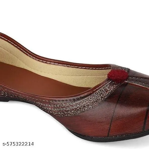 Maroon_Synthetic_Leather_Jutti_For_Women