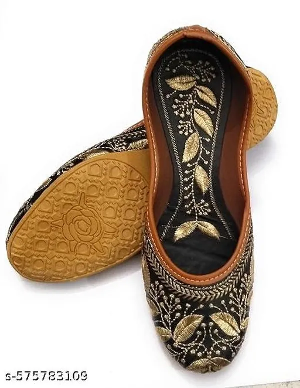 Brown_Synthetic_Leather_Jutti_For_Women