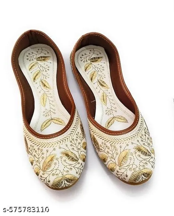Beige_Synthetic_Leather_Jutti_For_Women