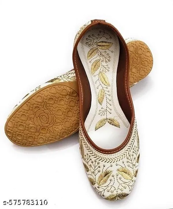 Beige_Synthetic_Leather_Jutti_For_Women