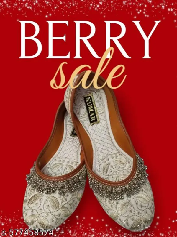 White_Synthetic_Leather_Jutti_For_Women