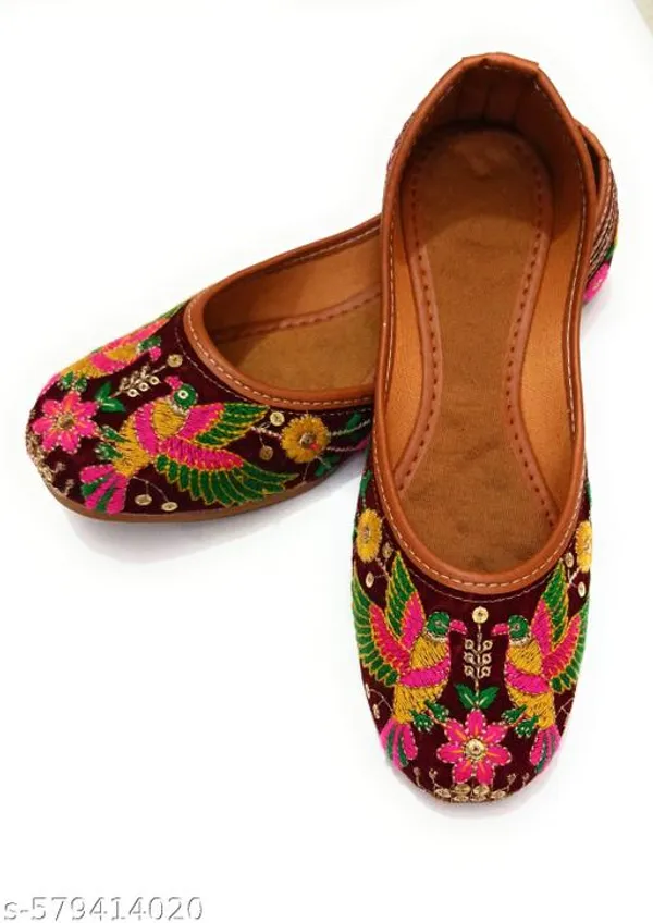 Maroon_Synthetic_Leather_Jutti_For_Women