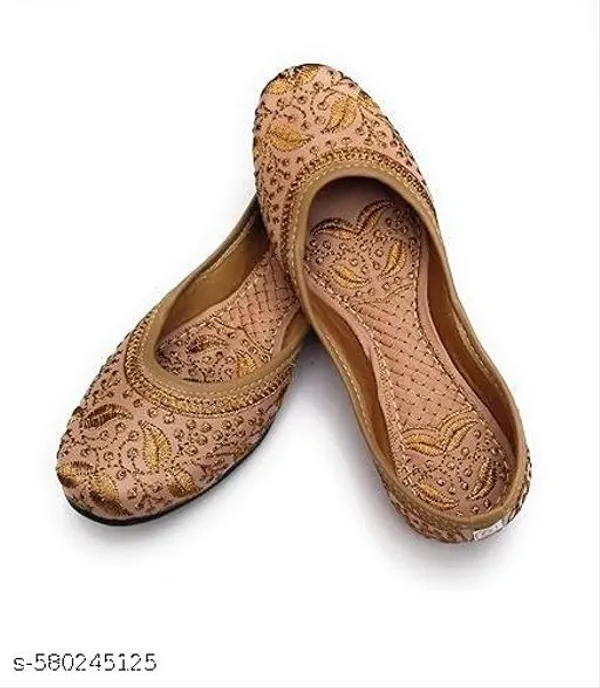 Peach_Synthetic_Leather_Jutti_For_Women