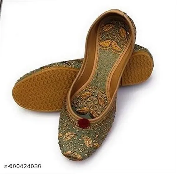 Beige_Synthetic_Leather_Jutti_For_Women