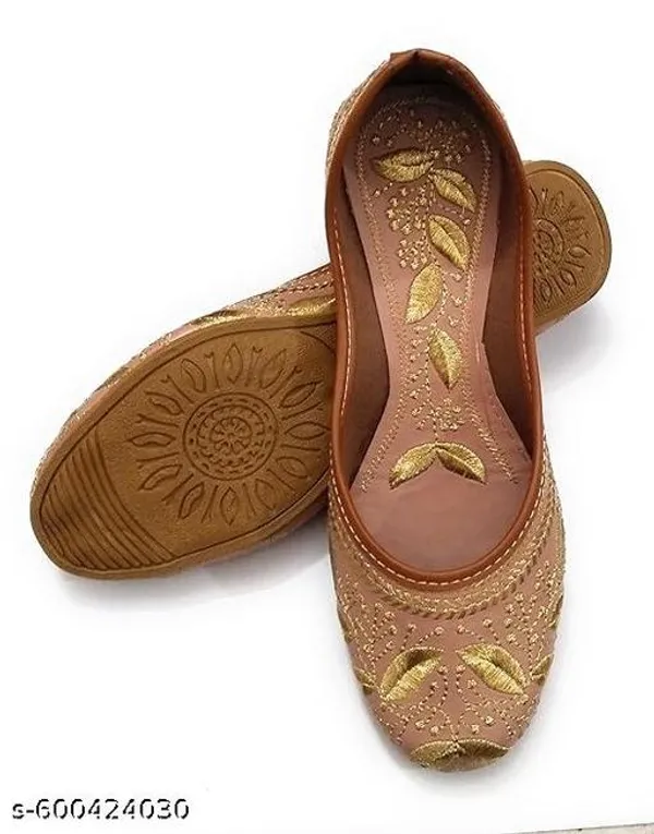 Beige_Synthetic_Leather_Jutti_For_Women